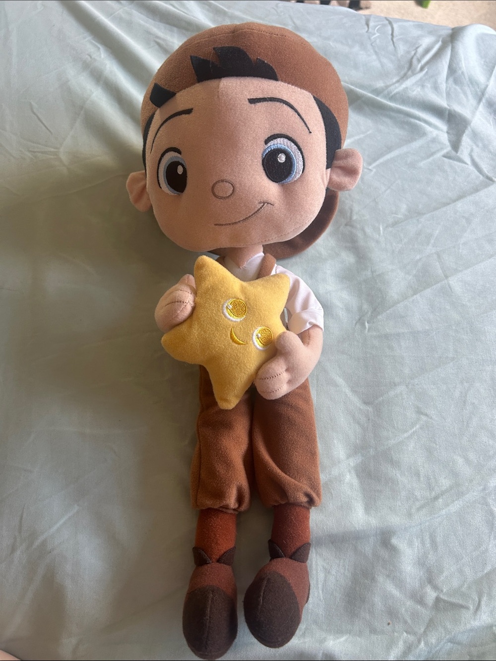 Disney Pixar La Luna Short film Bambino Boy W/Star Backwards Hat 15" Plush